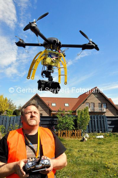 Koptergeschichte mit Drohnen fr Film und Foto